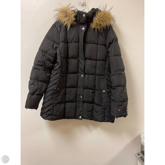 Coat Parka By Tommy Hilfiger In Black, Size: 1x
