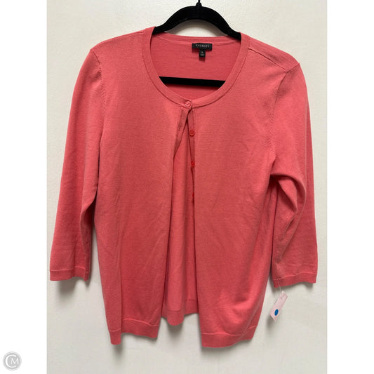 Sweater Cardigan By Talbots In Coral, Size: M