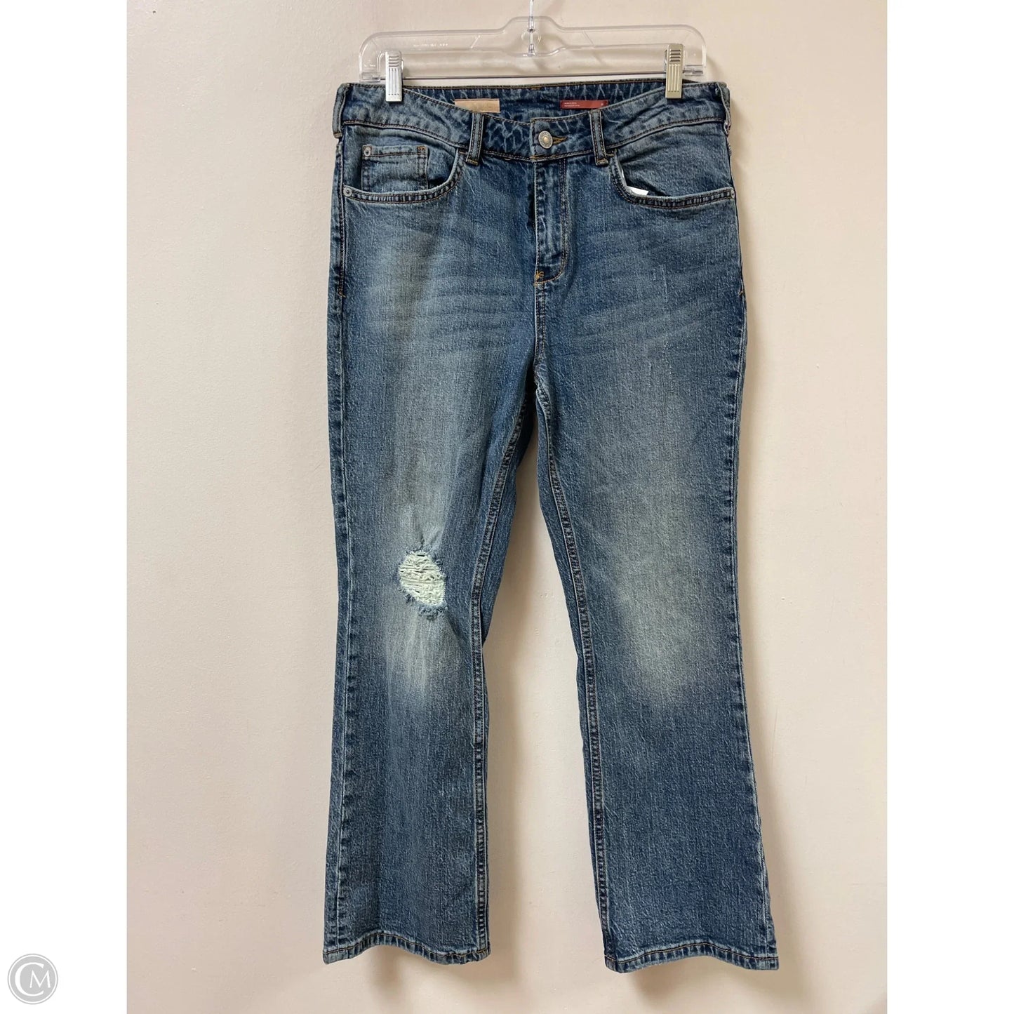 Jeans Cropped By Pilcro In Blue Denim, Size: 6