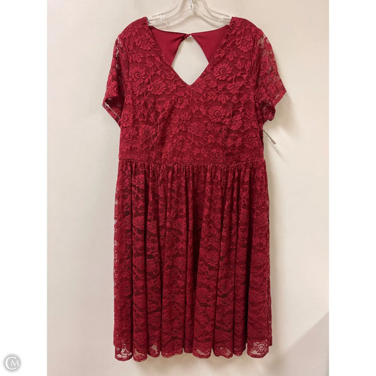 Dress Party Midi By Torrid In Red, Size: Xl