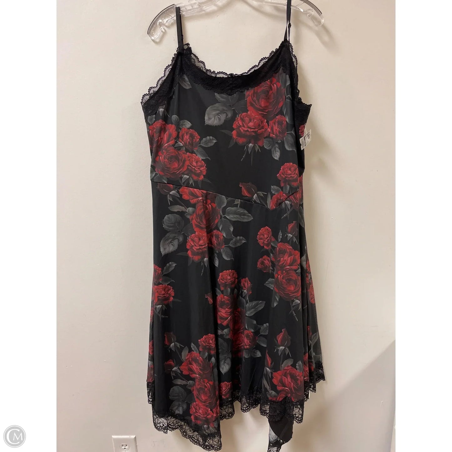 Dress Party Midi By Clothes Mentor In Black, Size: 3x