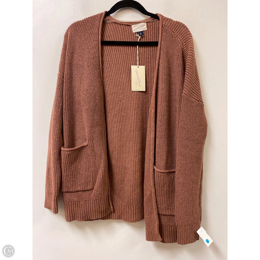 Sweater Cardigan By Universal Thread In Brown, Size: M