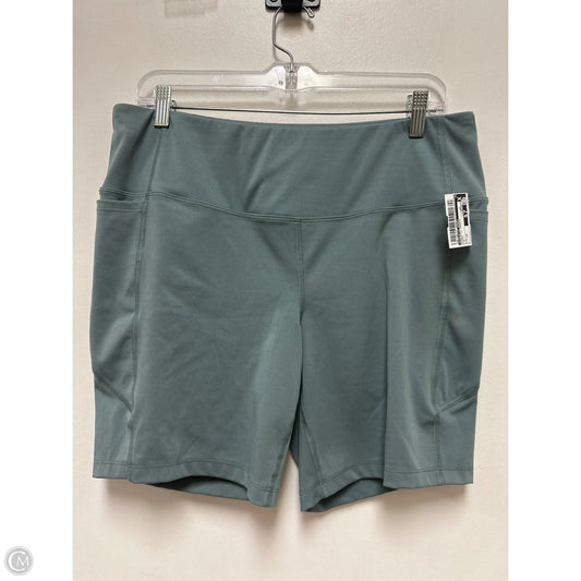 Athletic Shorts By Athletic Works In Green, Size: 1x