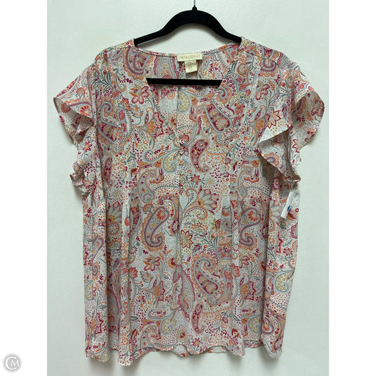 Top Short Sleeve By Cynthia Rowley In Multi-colored, Size: 1x