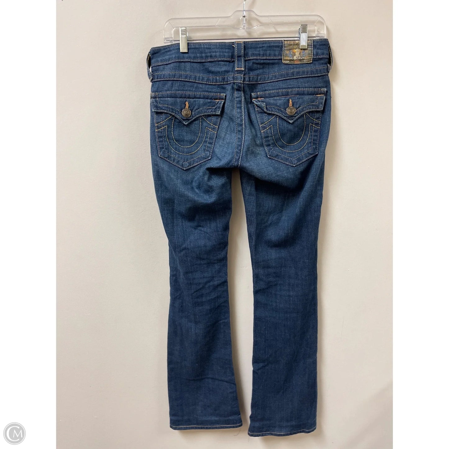 Jeans Boot Cut By True Religion In Blue Denim, Size: 4