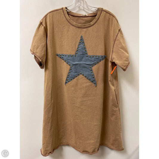 Dress Casual Midi By Easel In Tan, Size: S