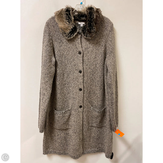 Sweater Cardigan By J. Jill In Brown, Size: M
