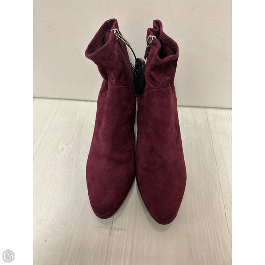 Boots Ankle Heels By Marc Fisher In Red, Size: 8.5