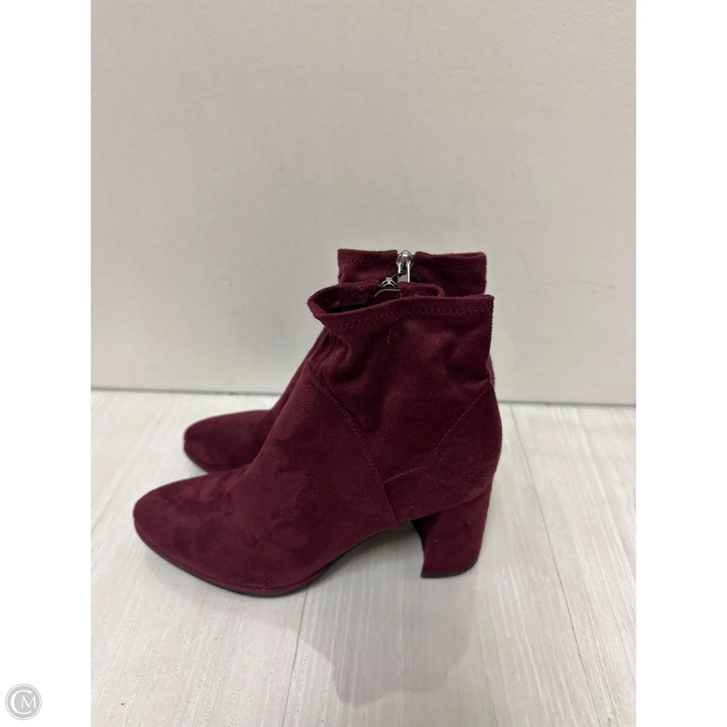 Boots Ankle Heels By Marc Fisher In Red, Size: 8.5