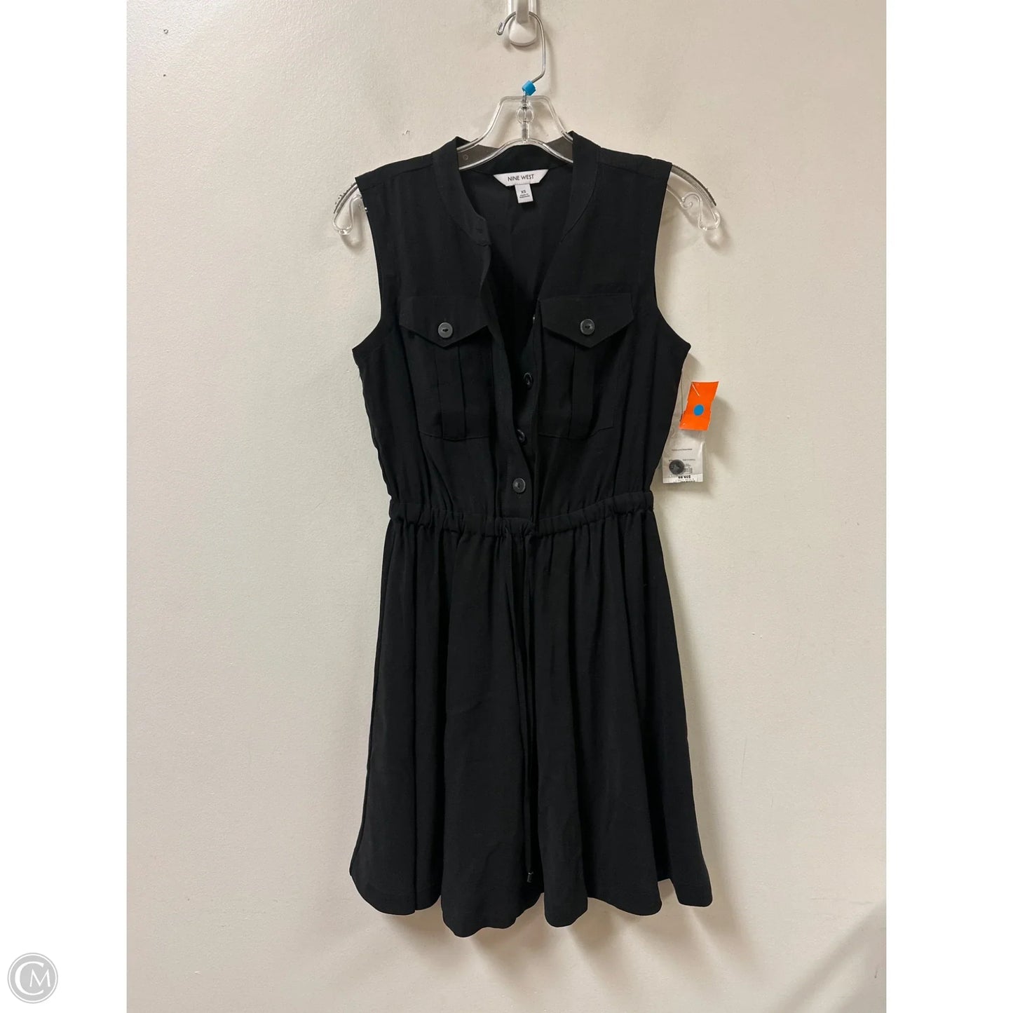 Dress Casual Midi By Nine West In Black, Size: Xs