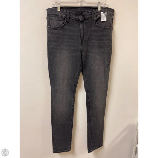 Jeans Straight By H&m In Black, Size: 20