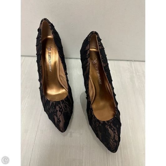 Shoes Heels Stiletto By Just Fabulous In Black, Size: 9