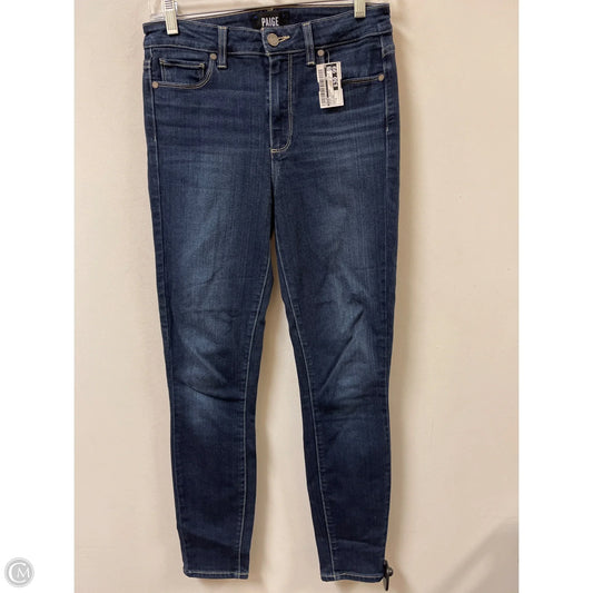 Jeans Skinny By Paige In Blue Denim, Size: 4
