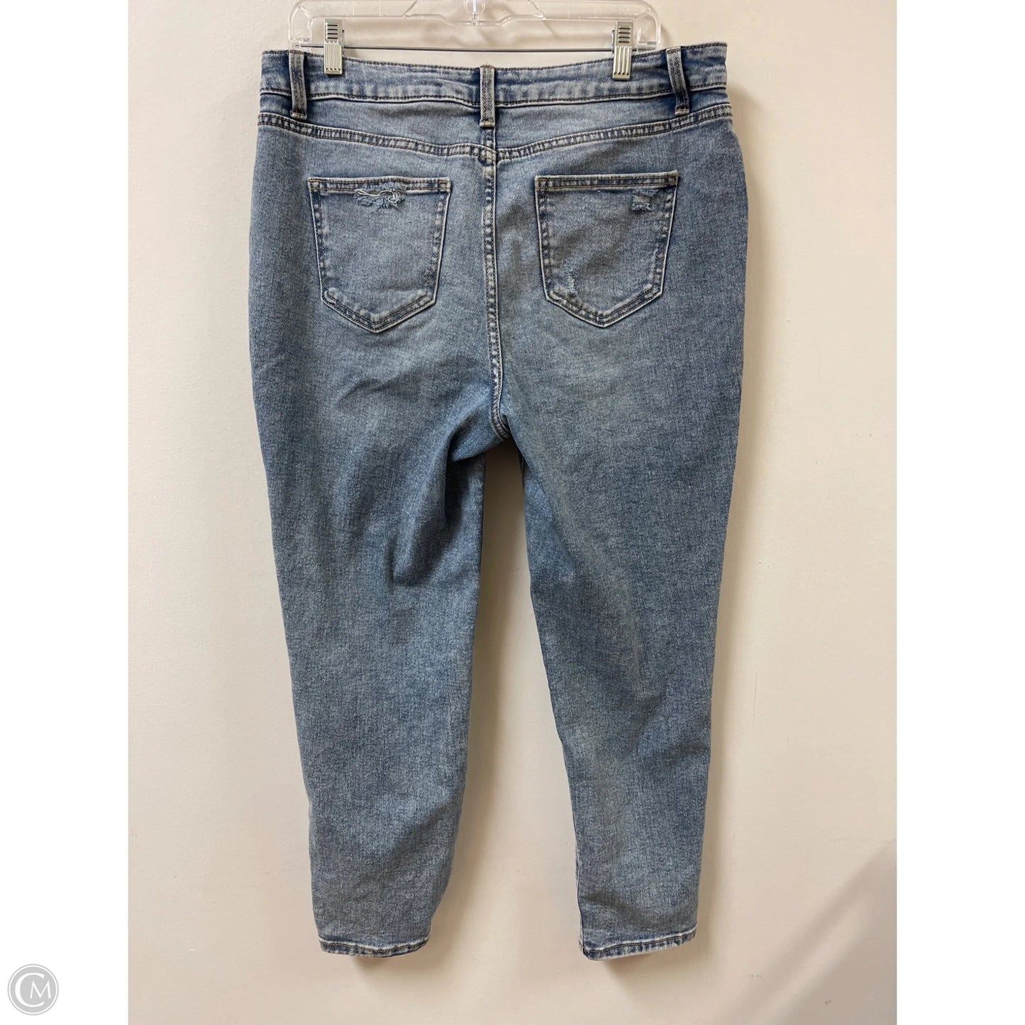 Jeans Straight By Time And Tru In Blue Denim, Size: 12