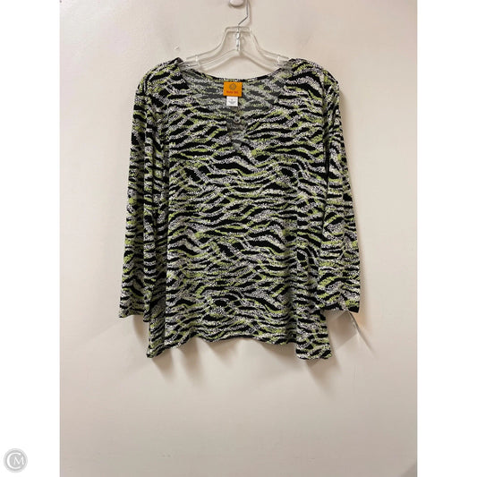 Top Long Sleeve By Ruby Rd In Green, Size: L