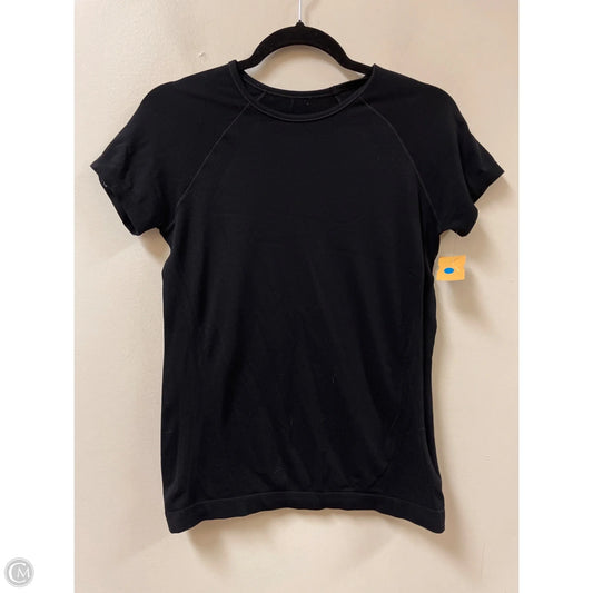 Athletic Top Short Sleeve By Athleta In Black, Size: M