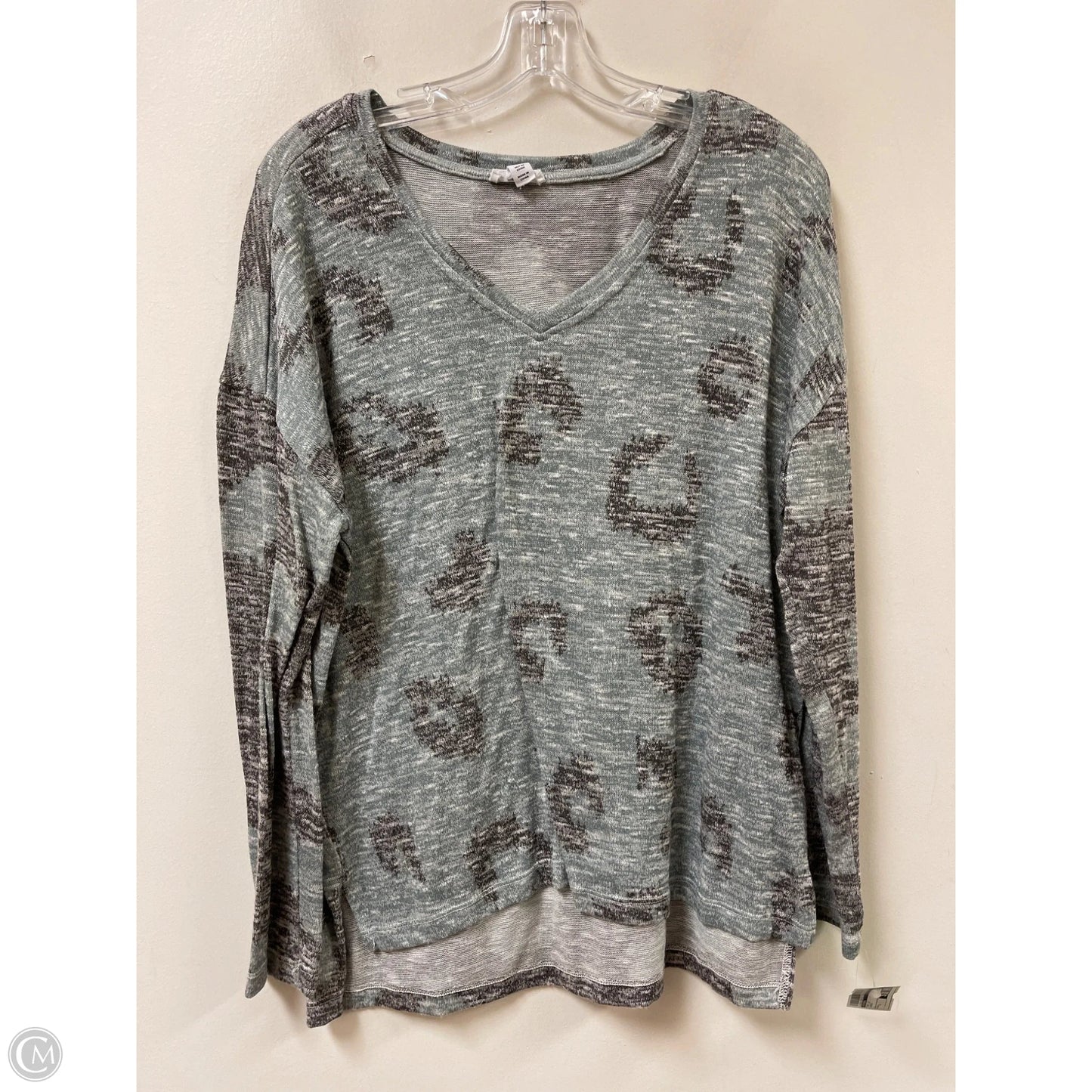 Top Long Sleeve By Tribal In Green, Size: L
