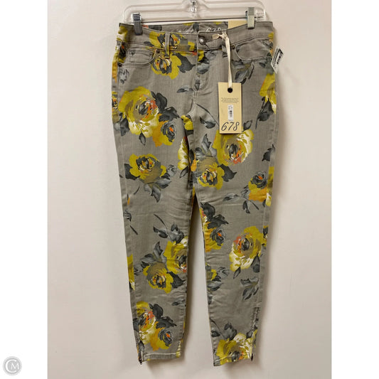 Jeans Skinny By Limited In Floral Print, Size: 6