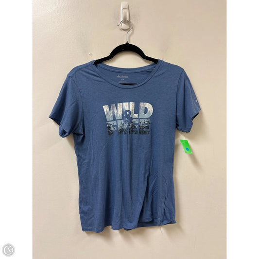 Top Short Sleeve By Columbia In Blue, Size: M