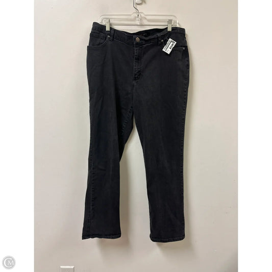 Jeans Straight By Lee In Black, Size: 16