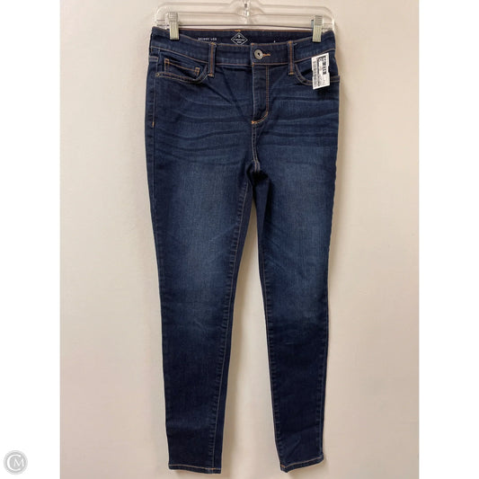 Jeans Skinny By St Johns Bay In Blue Denim, Size: 4