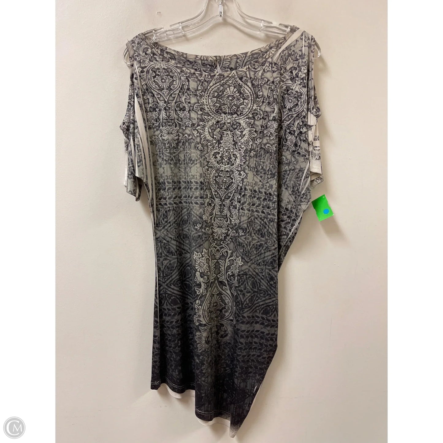 Dress Casual Midi By Clothes Mentor In Silver, Size: L