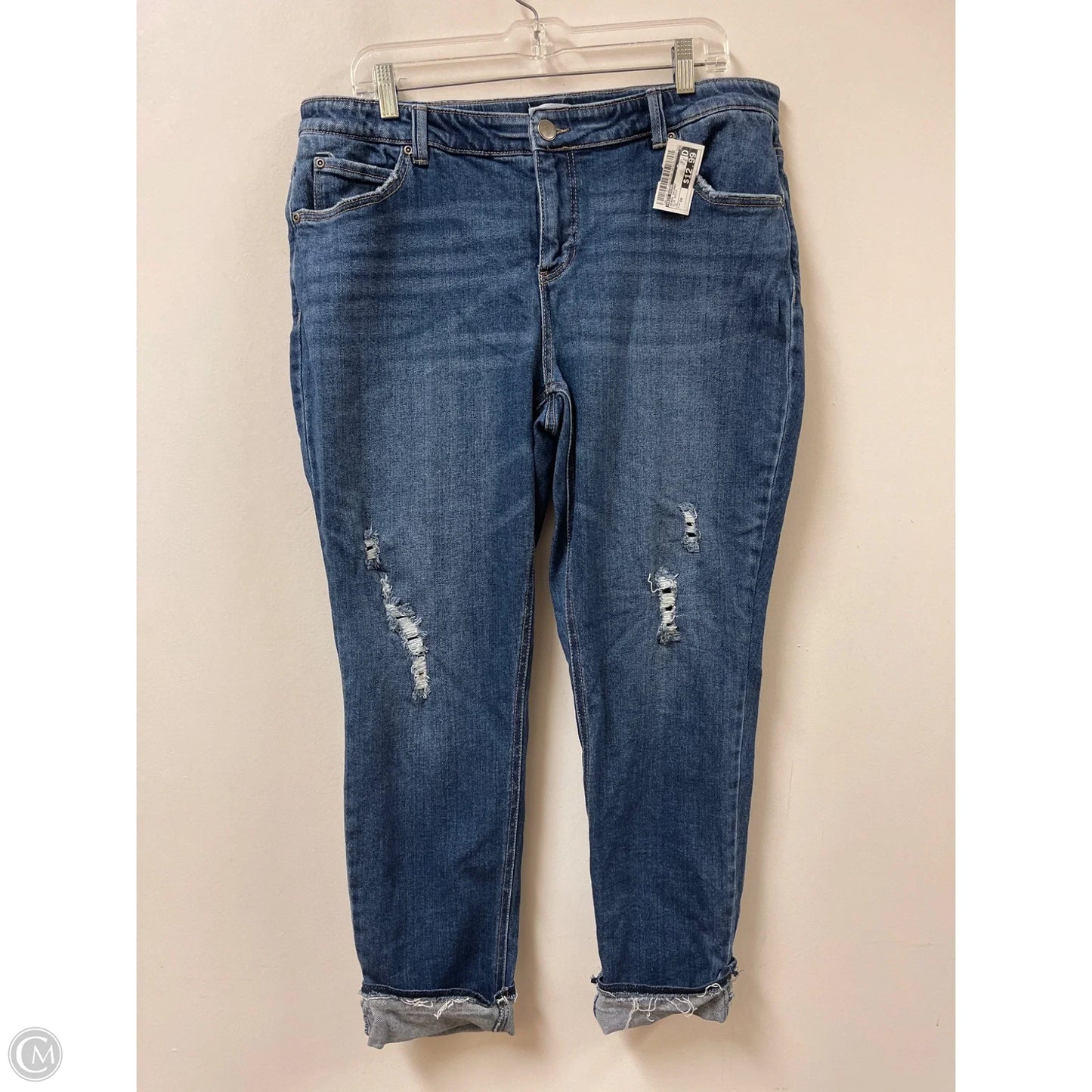 Jeans Skinny By West Bound In Blue Denim, Size: 16