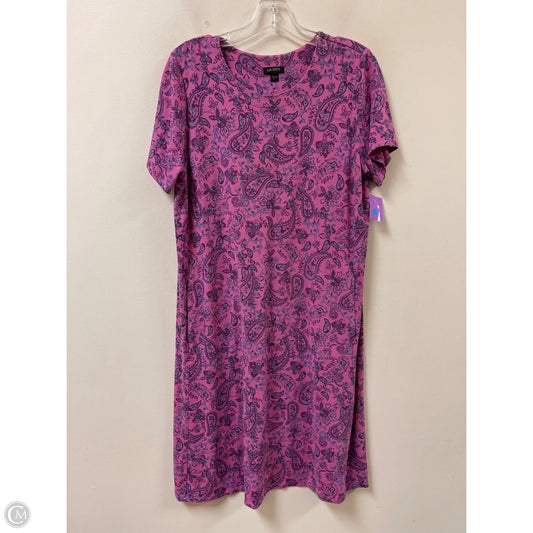 Dress Casual Midi By J. Jill In Pink, Size: M