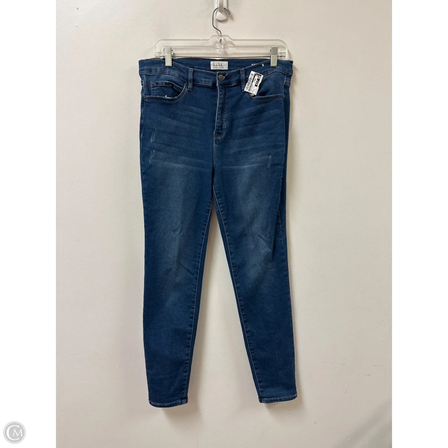 Jeans Skinny By Nicole Miller In Blue Denim, Size: 12
