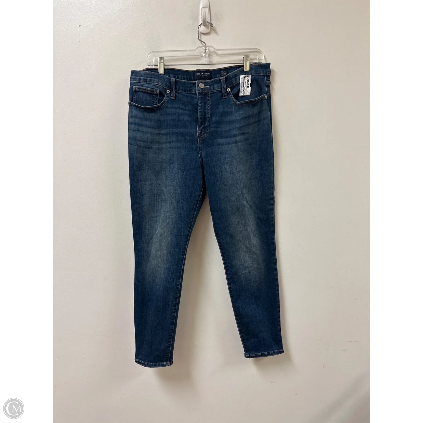Jeans Skinny By Lucky Brand In Blue Denim, Size: 14