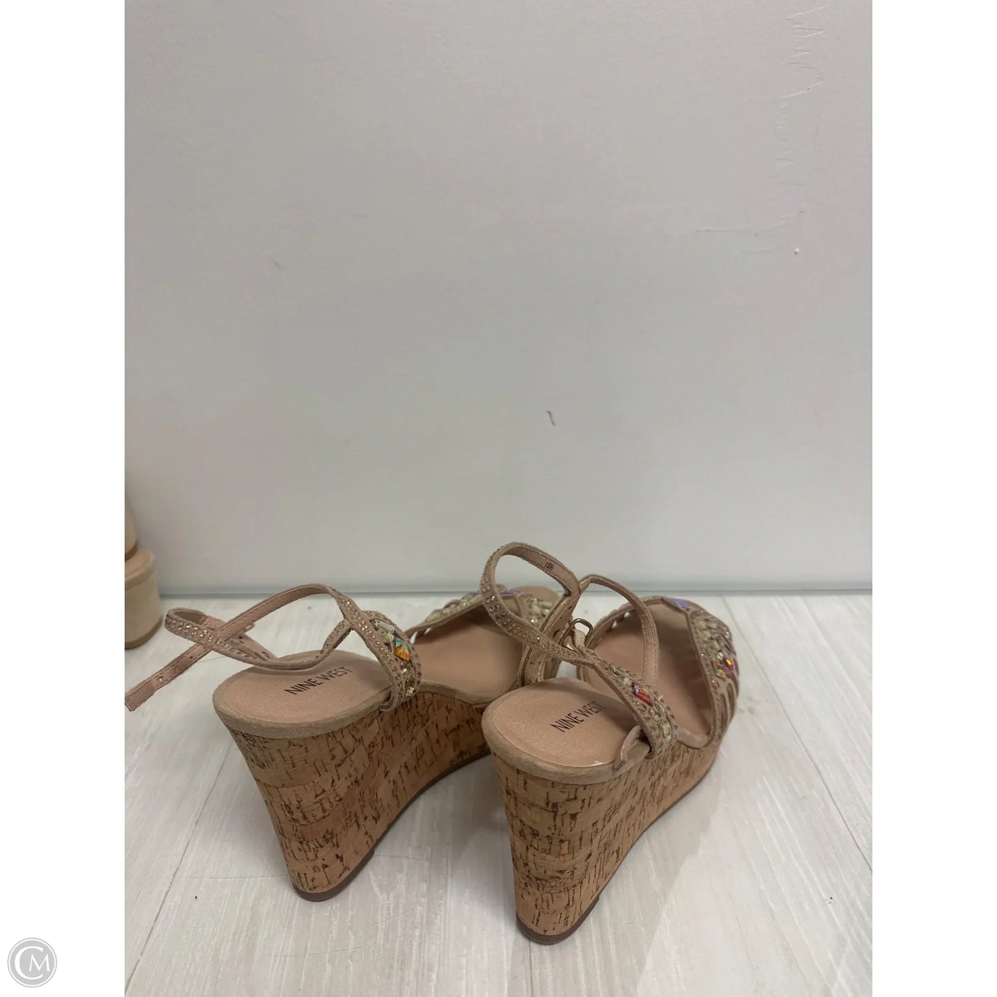 Shoes Heels Block By Nine West In Tan, Size: 11