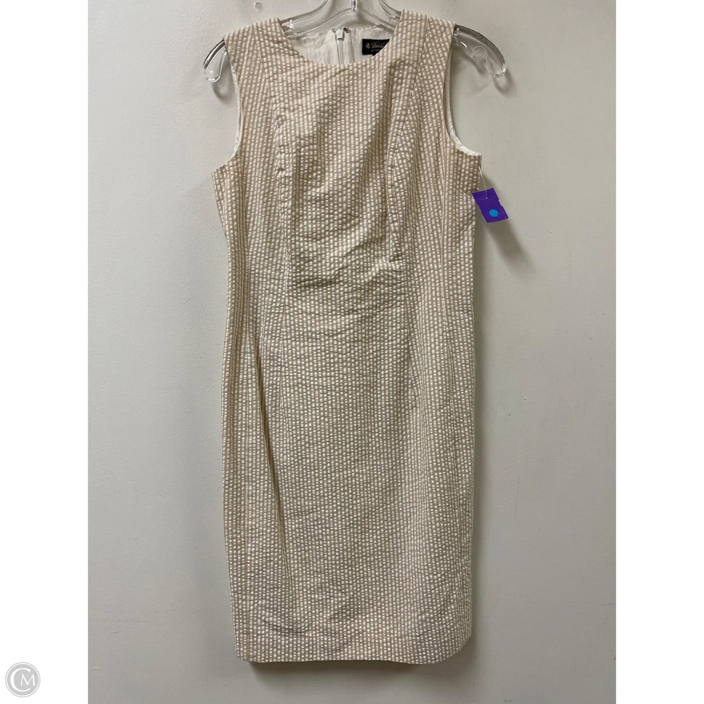 Dress Casual Midi By Brooks Brothers In Striped Pattern, Size: S
