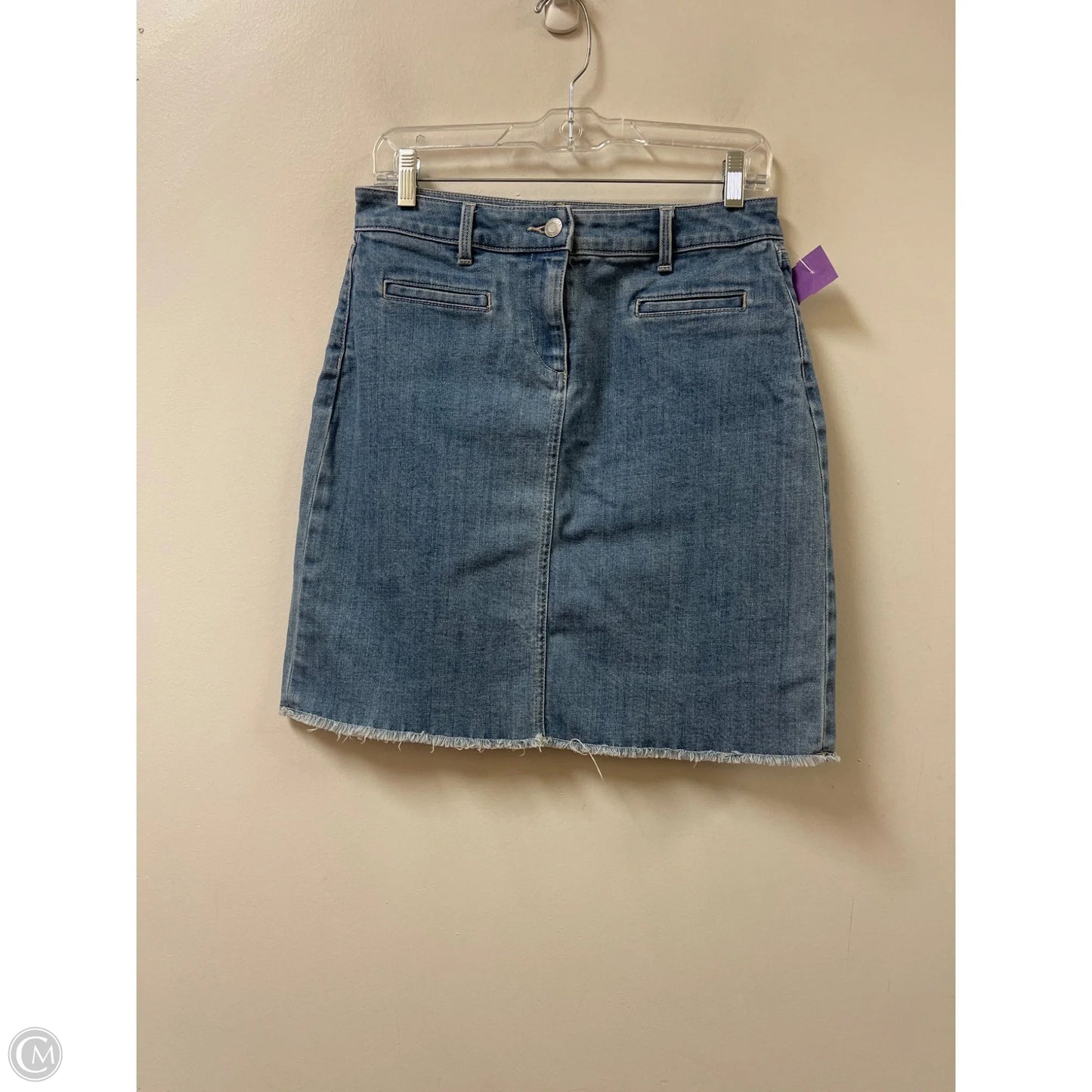 Skirt Mini & Short By Talbots In Blue Denim, Size: 2