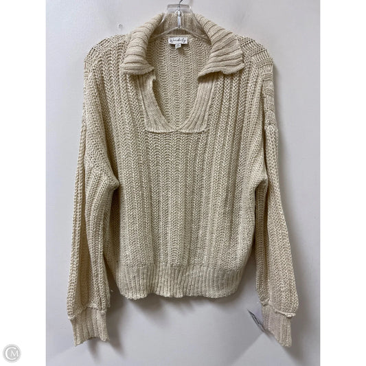 Sweater By Wonderly In Cream, Size: M