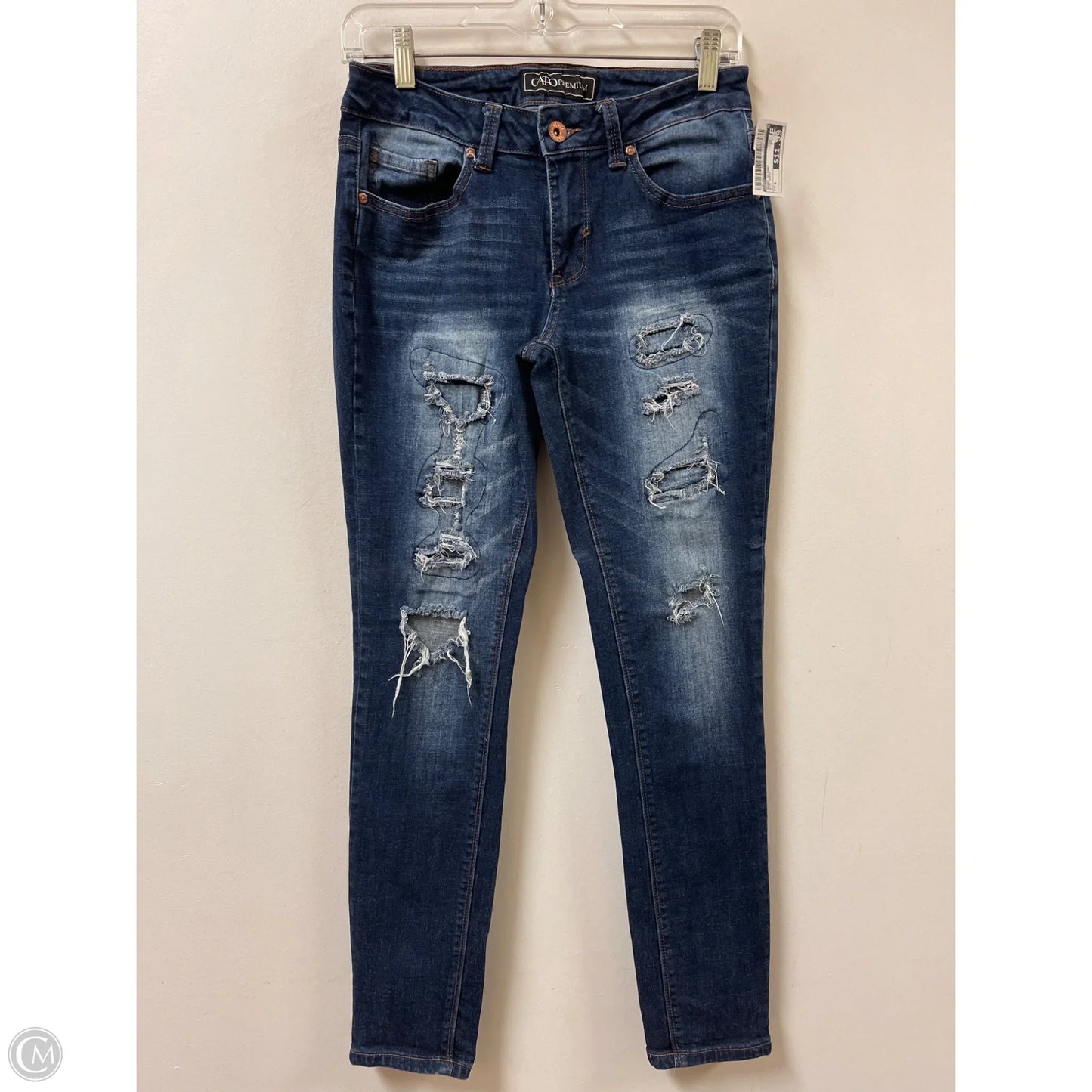 Jeans Skinny By Cato In Blue Denim, Size: 6