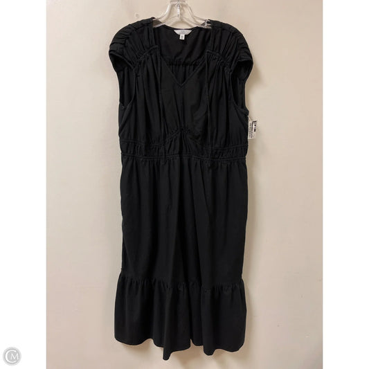 Dress Casual Midi By Time And Tru In Black, Size: 1x
