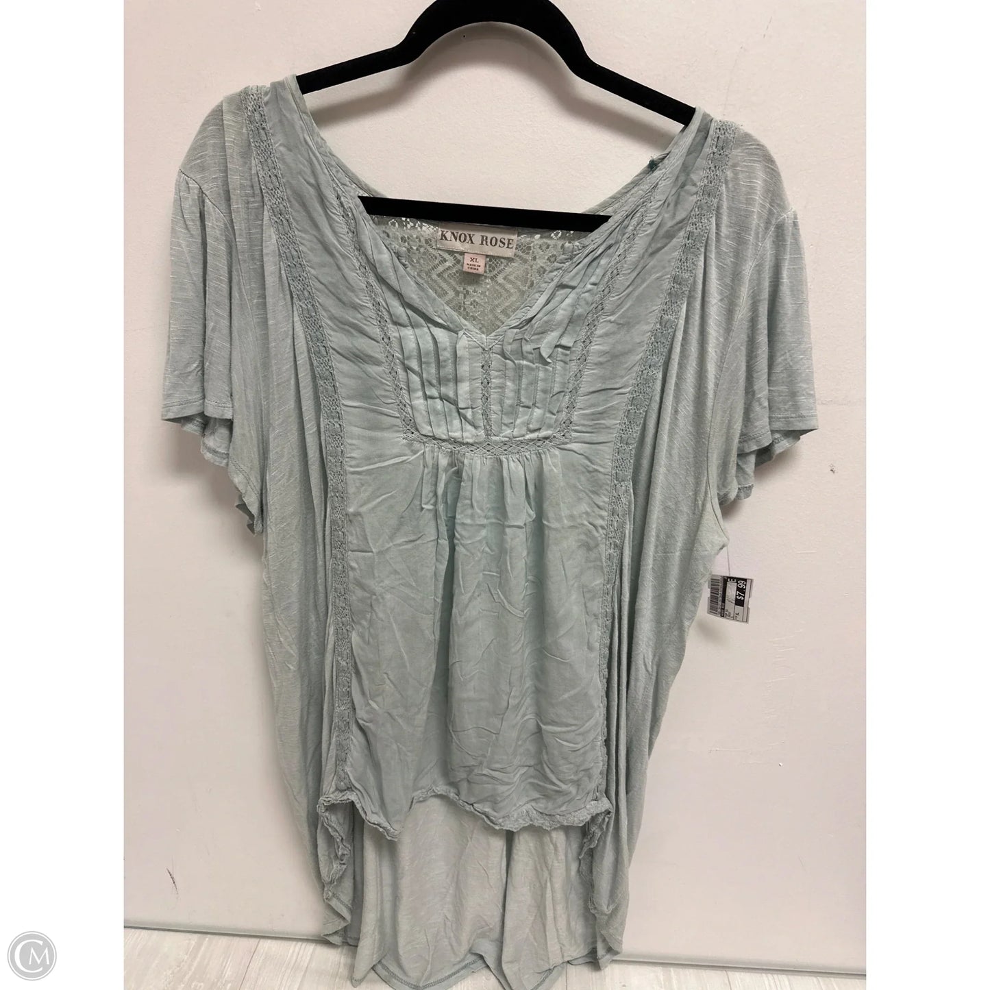 Top Short Sleeve By Knox Rose In Green, Size: Xl