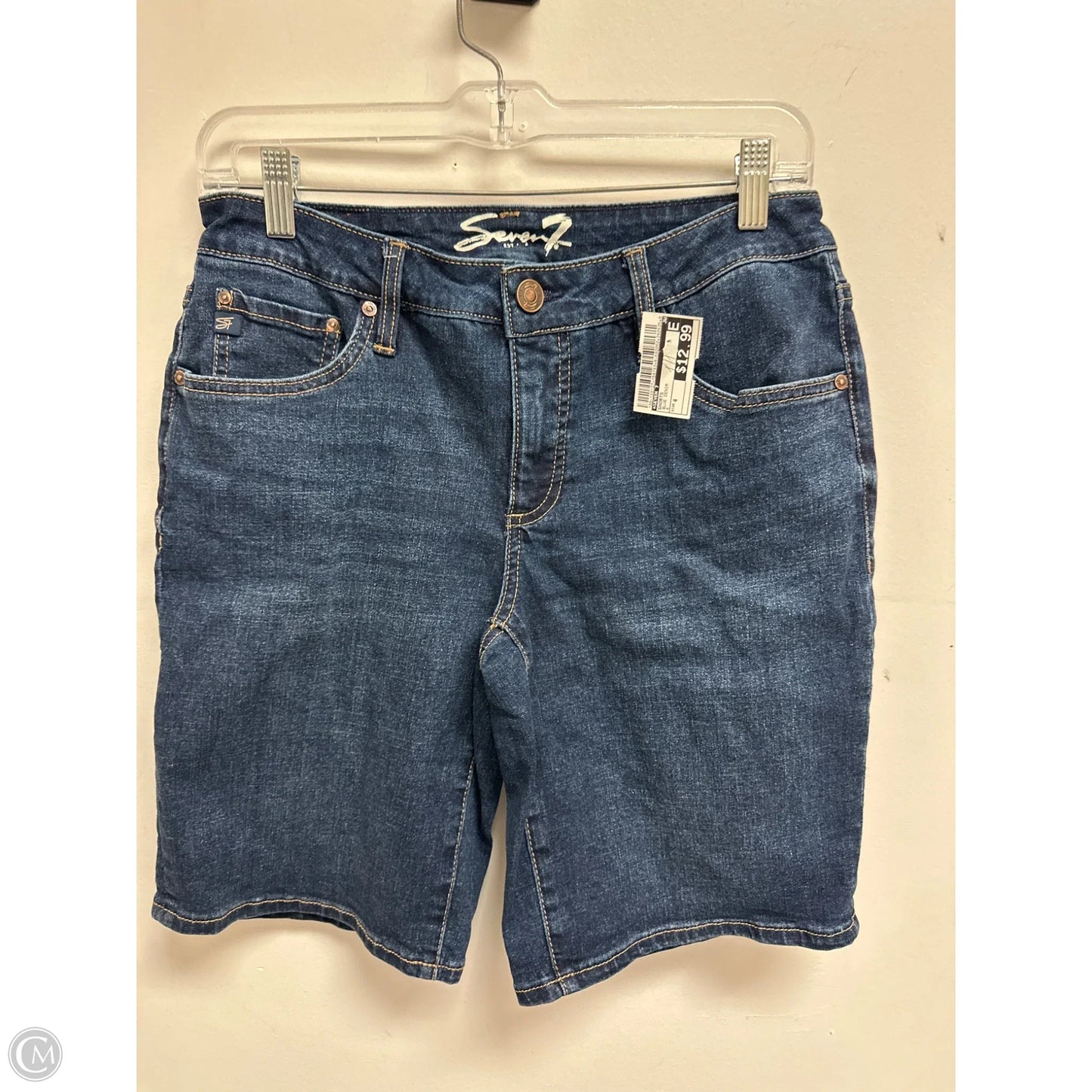 Shorts By Seven 7 In Blue Denim, Size: 4