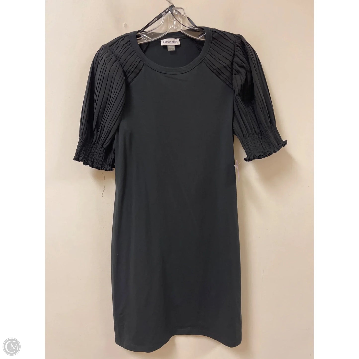 Dress Casual Midi By Calvin Klein In Black, Size: S