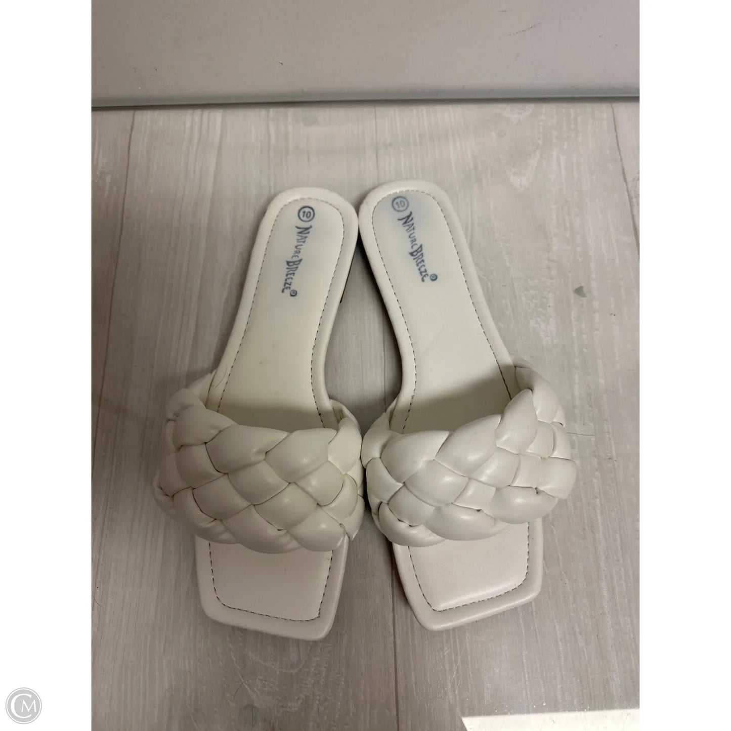 Sandals Flats By Nature Breeze In White, Size: 10