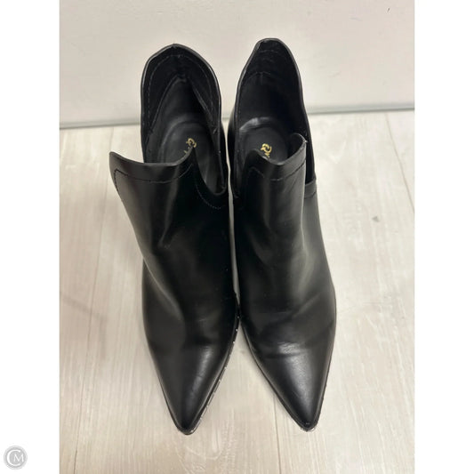 Boots Ankle Heels By Qupid In Black, Size: 10