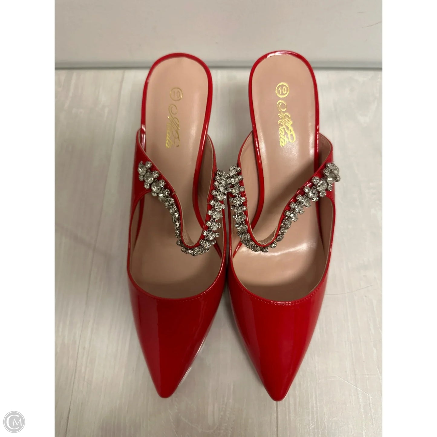 Shoes Heels Stiletto By Clothes Mentor In Red, Size: 10