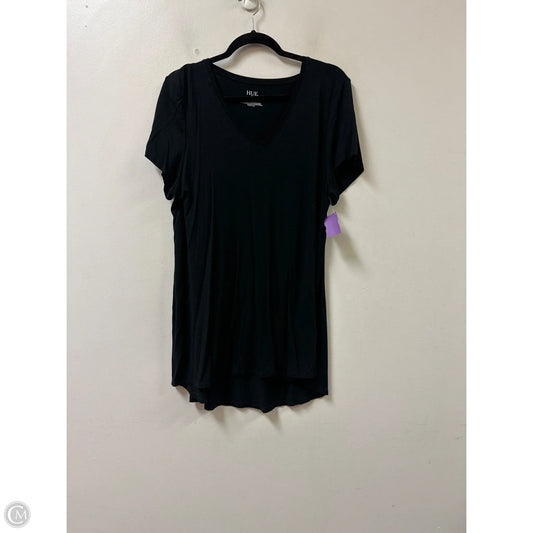 Top Short Sleeve Basic By Hue In Black, Size: Xl