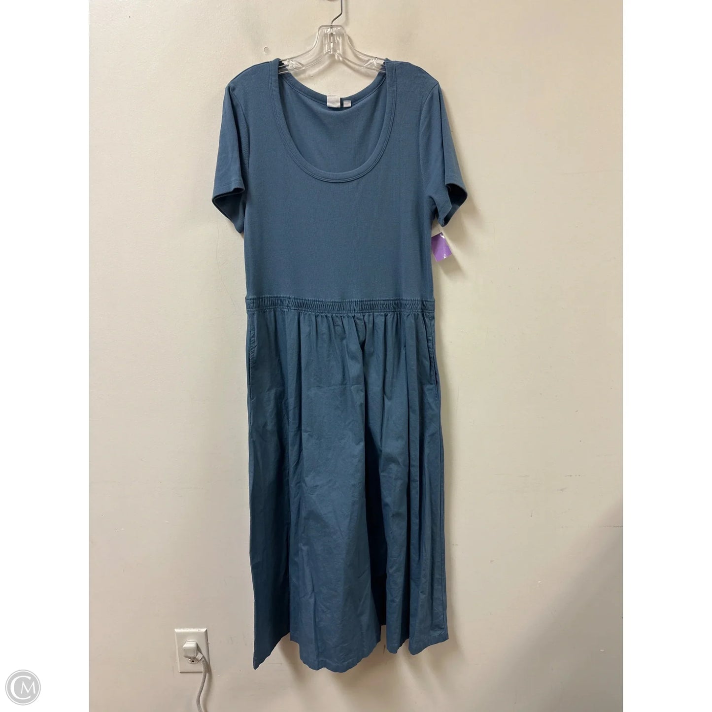 Dress Casual Midi By Gap In Blue, Size: Xl