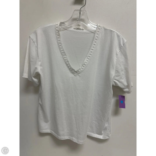 Top Short Sleeve By Splendid In White, Size: S