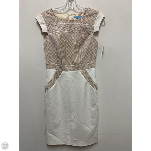 Dress Party Midi By Antonio Melani In Cream, Size: Xs