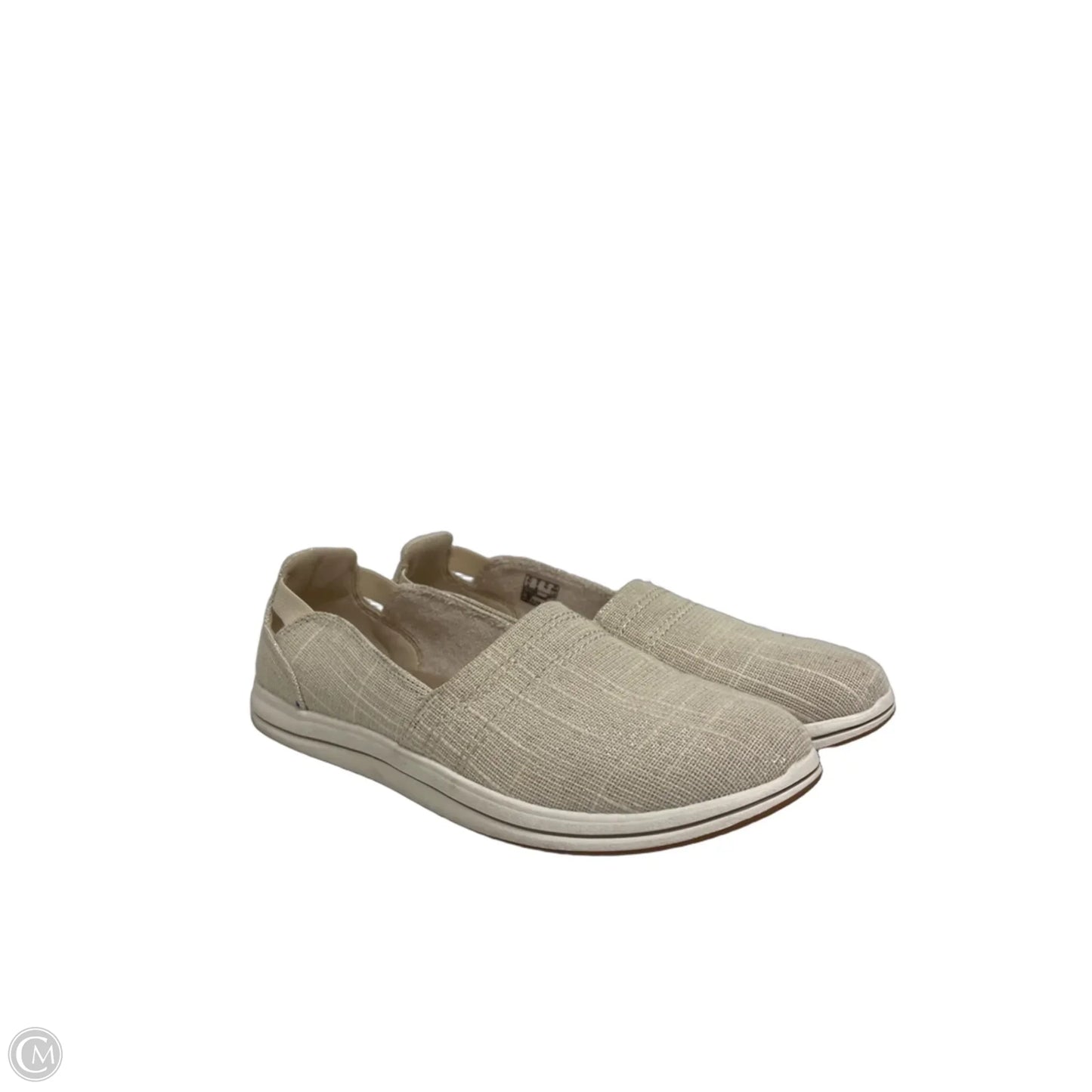 Shoes Flats By Clarks In Cream, Size: 9