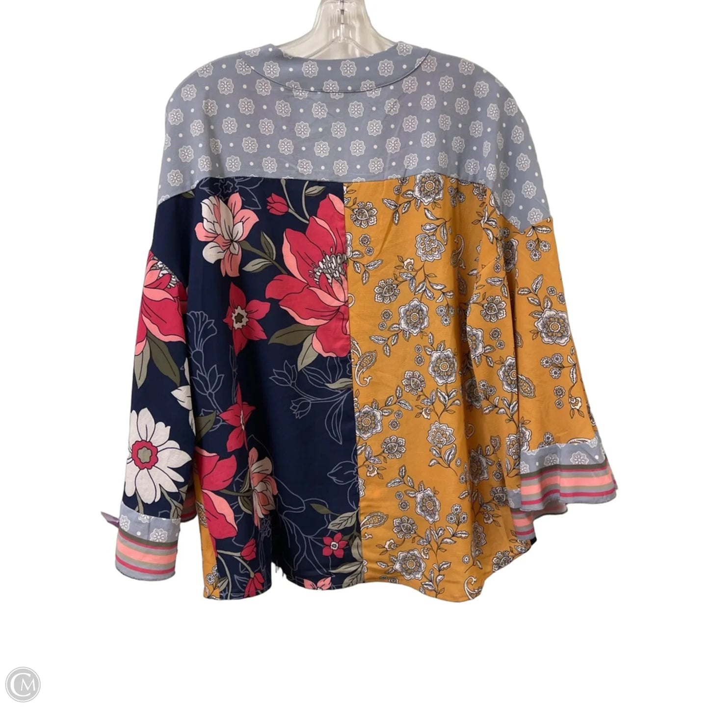 Top Long Sleeve By Umgee In Floral Print, Size: L