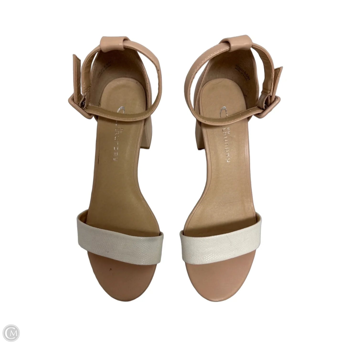 Sandals Heels Block By Cl By Chinese Laundry In Tan, Size: 6.5