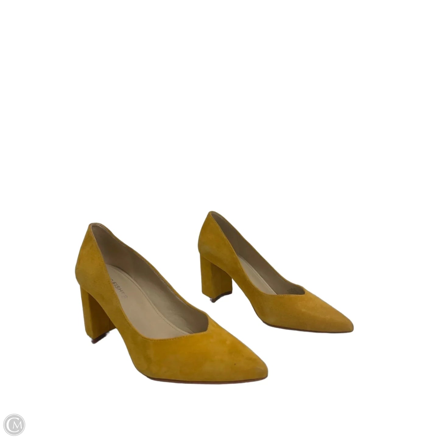 Shoes Heels Block By Marc Fisher In Yellow, Size: 7